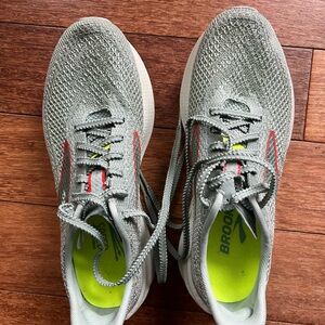 Brooks Gray and Red Running Shoes